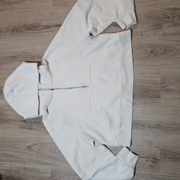 lululemon athletica Tops - Lululemon Scuba Oversized Half-Zip Hoodie *Natural Ivory Size XL/XXL